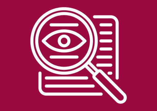 La loupe agrandit le document
