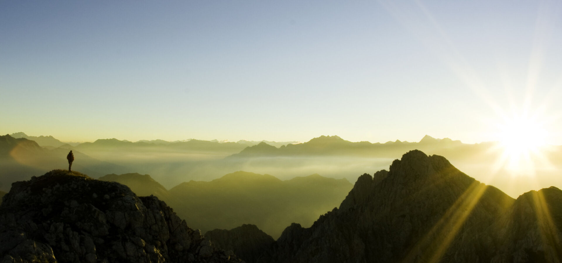 Berge bei Sonnenuntergang