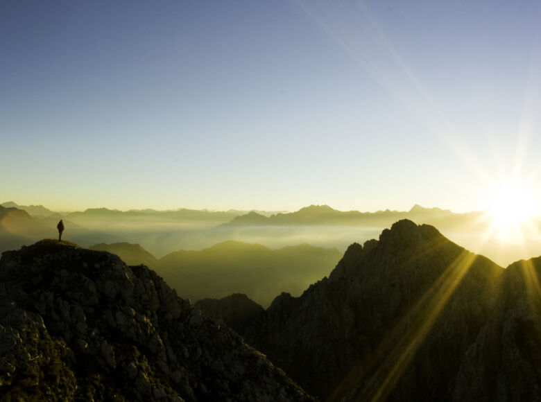 Berge bei Sonnenuntergang